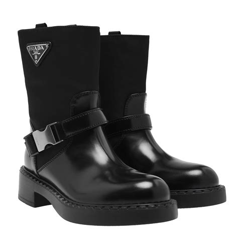 prada women's ankle boots|nylon prada boots women.